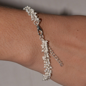 Trendy Beautiful Handmade <b>Bead</b> <b>Bracelet</b>, White Pearl Miyuki <b>beads</b> Hand <b>Bracelet</b>, Mans Women and Girls <b>bracelet</b>, Rosary <b>Bracelet</b> - Product Image 5