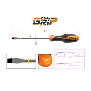 BETA Multi-Pack Tournevis colorés pour vis à tête fendue - Product Image 1