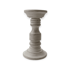 Antique Modern Farmhouse Indian Artisanal Eco-friendly Handmade Mango Wood Crafts Luxury Home Decor <b>Pillar</b> Candle Stand - Product Image 1