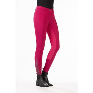 Última técnica de tela mezcla de tamaños de cuero inteligente Ropa ecuestre Pantalones de equitación Jodhpur para mujer - Product Image 3