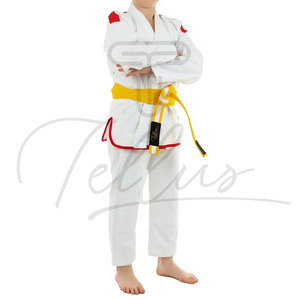 Nuevo Conjunto Deportivo Unisex para Niños, Traje de Jiu Jitsu, Karate, Judo, con Logotipo Frontal, Transpirable, 100% Algodón, 300g - Product Image 5