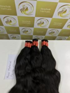 Cheveux Vierges Noirs Vietnamiens Vague Naturelle 60 cm Finition Double Qualité - Product Image 4