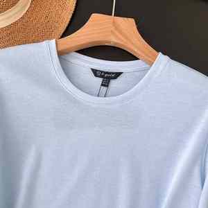 Venta al por mayor 100% algodón de manga corta Camisetas logotipo personalizado impreso negro Casual de alta calidad de los hombres en blanco camisetas Fabricación de China - Product Image 2