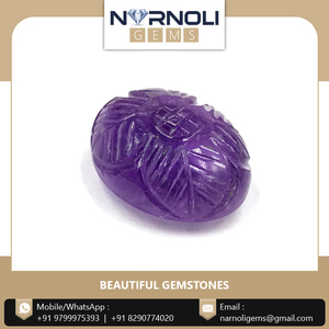 Cabujón de Amatista Natural Ovalada Tallada a Mano, Piedra Suelta de Cuarzo Púrpura en Forma de Cúpula, Paquete para Arte de Broche con Bisel Personalizado - Product Image 5