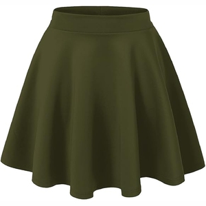 Falda color verde azulado para mujer, elegante, de tono intenso, estilo casual y formal, para damas, tamaño y diseño personalizados. - Product Image 4