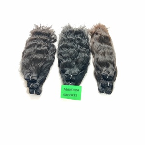 ผมต่อแบบเป็นลอนธรรมชาติ100% ผมคนอินเดียผมต่อแบบเป็นลอนสีดำ - Product Image 3