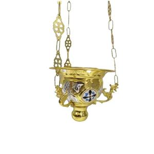 Quemador de Incienso de Latón con Acabado Dorado, Diseño Vintage, Centro de Mesa Decorativo, Fragancia Natural, Incienso de Sándalo Indio - Product Image 2