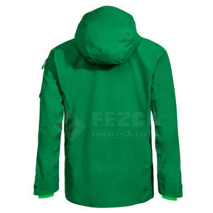 Poliéster Nylon Moda Con capucha Exterior Hard Shell Ligero Transpirable Cortavientos Lluvia Chaqueta de invierno - Product Image 2