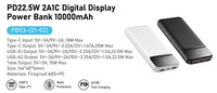 Batterie externe portable magnétique à charge rapide PD 22,5 W avec affichage numérique pour smartphone – Vente en gros