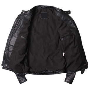 Chaqueta de Invierno Impermeable, Ecológica, Hecha a Medida, con Cuello Camisero y Botones, de Cuero Genuino, Suministro de Fábrica - Product Image 4