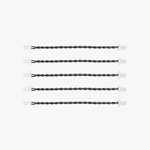 Cable trenzado de PVC con conector SH1.0-2P, 30 AWG, negro, 4 núcleos, aislamiento esmaltado de un solo núcleo para calefacción - MOQ de 100m - Product Image 1