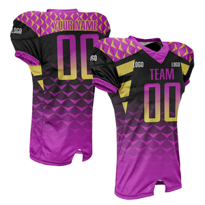 Uniforme de Fútbol Americano de Lujo, Diseño de Manga Corta, Logotipo Personalizado, Tela Transpirable, Resistente a las Arrugas, Gran Venta - Product Image 2