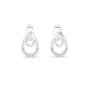 Pendientes de Diamantes Cultivados en Laboratorio de 0.076 CT para Mujer, Claridad VVS-VS EF, Oro de 18KT, 14KT, 10KT y Plata 925, Oro Rosa, Amarillo - Product Image 2