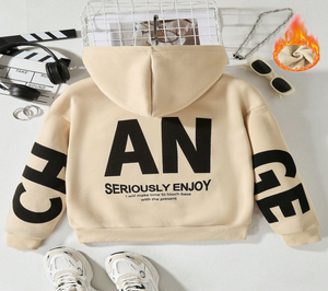 Pro estilo personalizado transpirable ecológico 100% algodón francés Terry Fleece Varsity sudadera bordado letras invierno otoño - Product Image 2