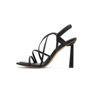 Sandali con zeppa neri da donna Aldo Amilia con cinturini, taglia 7, punta aperta, allacciati, alla moda, con soletta in TPU - Product Image 6