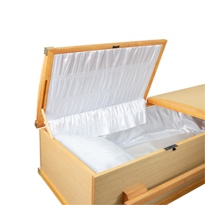 Equipo funerario de estilo americano europeo de la mejor calidad, ataúd de madera natural de proveedor de Vietnam, urnas de MDF incluidas - Product Image 3