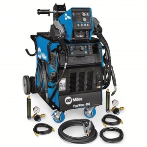 Soudeuse MIG Miller PipeWorx 400 de haute qualité, inverseur portable avec alimentation en fil, usage industriel, 230V, cycle de service 50%, 6.0 KVA, 1.2mm - Product Image 3