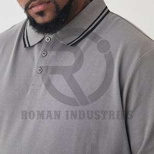 Polos de talla grande para hombre, Camiseta de algodón de alta calidad con logotipo personalizado para golf, jersey de gran tamaño, camiseta Polo de manga corta - Product Image 4