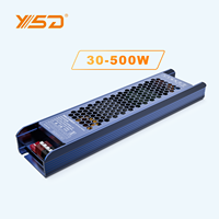 Alimentation LED YSD Dimmable 400W 12V 24V IP20, Driver LED à découpage en aluminium haute efficacité pour projets d'éclairage