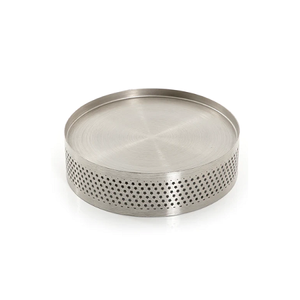 Plato de Metal Plateado para Servir Comida y Aperitivos, Plato de Servir de Forma Redonda de Primera Calidad para Accesorios de Hotel - Product Image 3