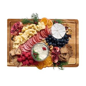 Tabla de cortar rectangular de madera de acacia de fabricación al por mayor para utensilios de cocina de alta calidad y precio barato hecho en fábrica de Vietnam - Product Image 4