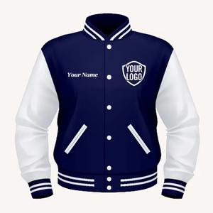 เสื้อแจ็กเก็ตทีมมหาวิทยาลัยสำหรับผู้ชายปักโลโก้ตามสั่งเลือกขนาดและสีคุณภาพสูง - Product Image 5