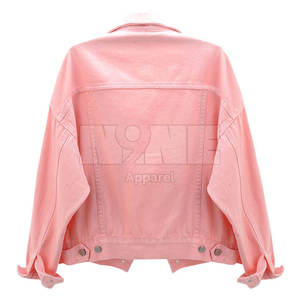 แจ็กเก็ตยีนส์สำหรับผู้หญิงสำหรับผู้ใหญ่เสื้อแจ็กเก็ตถักแบบระบายอากาศได้ดีไซน์ล่าสุดผลิตตาม2025 - Product Image 2