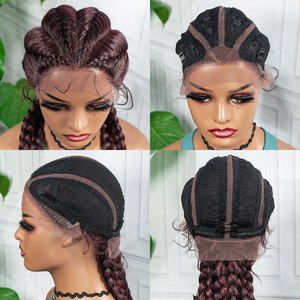 <span class=keywords><strong>Jennifer</strong></span> Top Fashion perruque naturelle courte et bouclée à une seule tresse avec cheveux de bébé - Product Image 4
