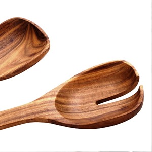 Juego de Cubiertos Artesanales de 12 Piezas de Cuerno Natural con Mangos Decorados de Resina, Cuchara para Servir Ensaladas, Ecológico, Apto para Lavavajillas - Product Image 3