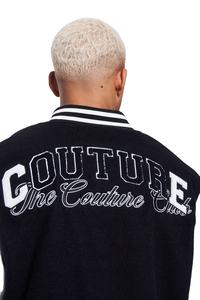 Chaqueta polar de bombardero de béisbol personalizada de alta calidad para hombre, ropa de calle con letras universitarias, soporte de lona acolchado de invierno estilo universitario - Product Image 4