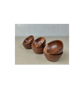 Lot de 6 bols de service décoratifs pour table, qualité exclusive, bol en bois de taille mini à prix abordable - Product Image 1