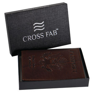 Porte-passeport en cuir véritable avec technologie de blocage RFID Couverture de passeport britannique durable Porte-passeport britannique adapté aux hommes - Product Image 6