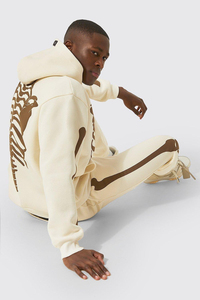 ชุดวอร์มไซส์ใหญ่พิเศษสำหรับฤดูหนาวชุดวอร์มผ้าฝ้ายขนแกะมีฮู้ดสำหรับผู้ชายกางเกงจ๊อกกิ้งเหงื่อมีโลโก้ออกแบบได้ตามต้องการ - Product Image 6