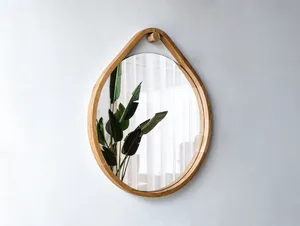 Miroir mural à accent artistique avec crochets de suspension durables, parfait pour la maison, le couloir, l'appartement et l'hôtel. - Product Image 2