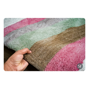 Tapis élégant en coton avec hauteur en peluche et marque de distributeur personnalisée pour les commandes en gros et le style de la maison - Product Image 3