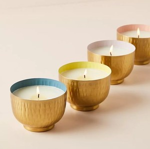 Bol à bougie en métal personnalisé de petite taille, de haute qualité, électro-plaqué, décoration d'intérieur, récipient à bougie pour table - Product Image 4