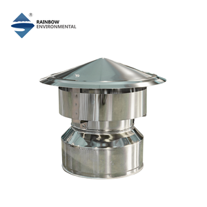 Capot <span class=keywords><strong>de</strong></span> cheminée rond en acier inoxydable sur mesure anti-refoulement pour système <span class=keywords><strong>de</strong></span> cheminée à double paroi et poêle - Product Image 4