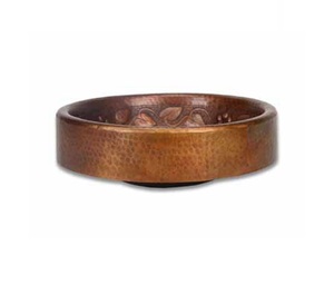 Nouveau Floral 18 Pouces Cuivre Bar Seau Évier Nouvel Égouttoir Personnalisé Double Paroi Cuisine Cuivre Seau Direct Fabricant Fournisseur - Product Image 1