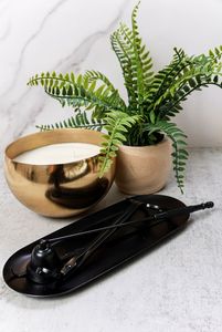 อุปกรณ์เสริมสำหรับเทียนชุดที่เล็มไส้เทียนสีดำโรสโกลด์กระบวย - Product Image 4