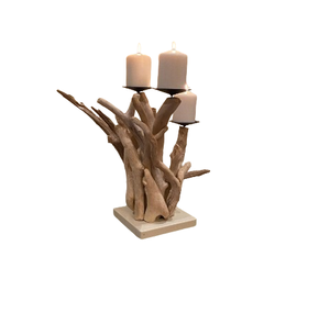 Chandelier en bois flotté classique pour les fêtes de mariage de Noël intérieures et extérieures Décoration intérieure faite à la main - Product Image 1