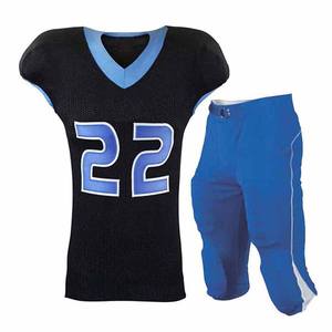 Venta al por mayor de uniformes de fútbol americano azul y blanco personalizados para jóvenes, compra de uniformes de fútbol para conjuntos de equipos, ropa deportiva - Product Image 1