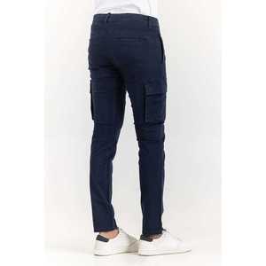 กางเกงคาร์โก้เอวกลางสีน้ำเงินทรงสกินนี่ รุ่น TR-CRGP22-013 ผ้าคอร์ดูรอย 100% ผ้าฝ้าย  สามารถสกรีนโลโก้ได้ ทรงตรง  ทรงเข้ารูป น้ำหนักเบา สีสันหลากหลาย - Product Image 1