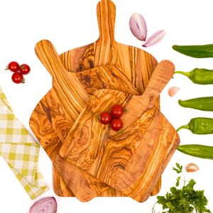 Planche à découper tout usage en bois naturel améliore le travail de cuisine avec force et attrait visuel - Product Image 2