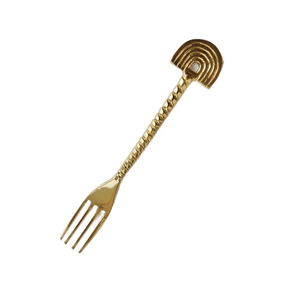 Fourchette en laiton Rustique Designer Miroir Poli Incroyable qualité Royal Laiton Fourchette Cuillère Ensemble Poignée Dernier Designer - Product Image 3