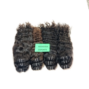 100% Wholesale Raw Cuticle Aligned Virgin Weave Color Black Wavy Loose Deep Wave Temple Indian Human Hair Extensions - Product Image 4