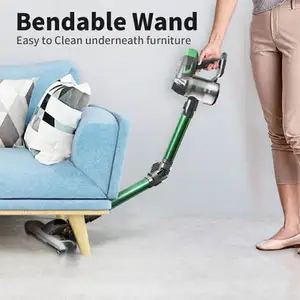 Bendable Vacuum cleaner with LED head light