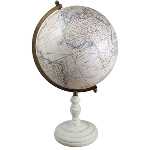 Globo de papel de alta calidad, superficie de fábrica, de Metal Base, venta directa, globo terráqueo de escritorio, artículo de artesanía india, decoración del hogar - Product Image 1