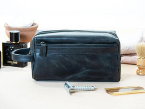 2025 Custom Logo Waterproof Genuine Leather Cosmetics <b>Bags</b> <b>Makeup</b> <b>Travel</b> Organizer <b>Bag</b> Luxury <b>for</b> <b>Bag</b> Zipper Vintage Style - Product Image 4