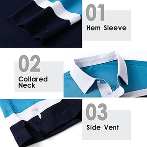 Polo liso de alta calidad para hombre, camisetas de polo de golf informales deportivas de manga corta en blanco al por mayor de Dress Sports - Product Image 6