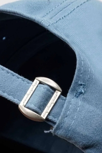 Men's New Design Two Tone Newfangled Embroidered P-Cap Adjustable Metal Buckle Closure High Quality Custom Baseball 6 Panel Cap - Product Image 2